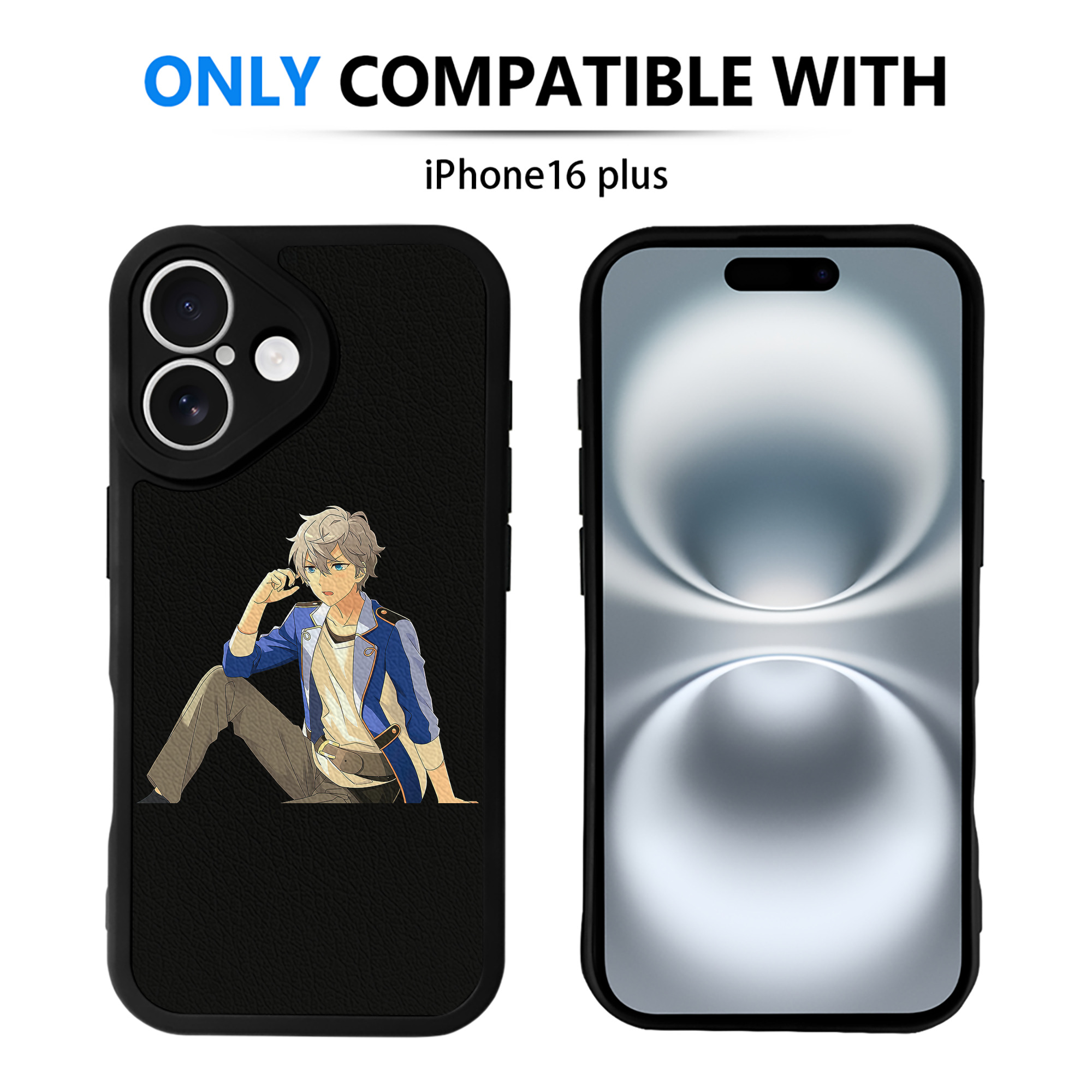 （画像用） あんさんぶるスターズ! Ensemble Stars 【iPhone 16シリーズ対応】シリコンスマホケース（レザー調） 材質：シリコン